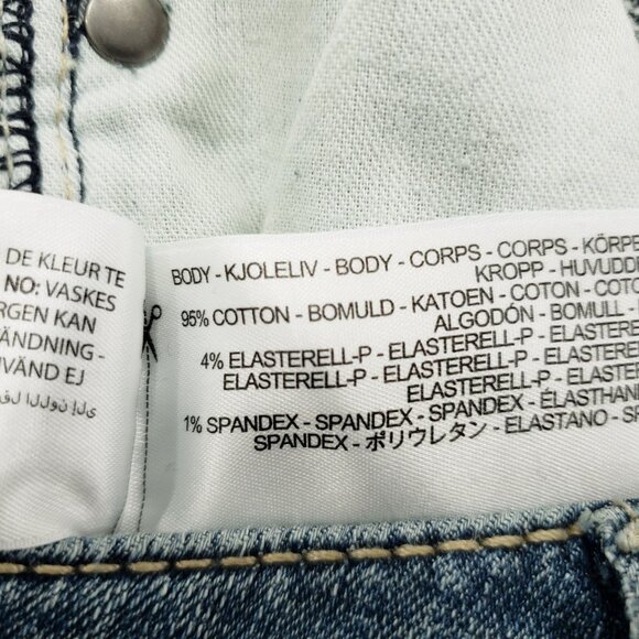 Ariat Jeans Women's Size 28L Real Denim Mid Rise Straight Thick Stitch Stretch - Picture 5 of 11